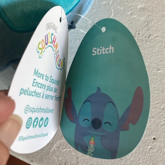 SOLD 🚨Brand NWT- 6.5”- Disney- Stitch w/ Scrump Original- Squishmallows - Picture 12 of 17